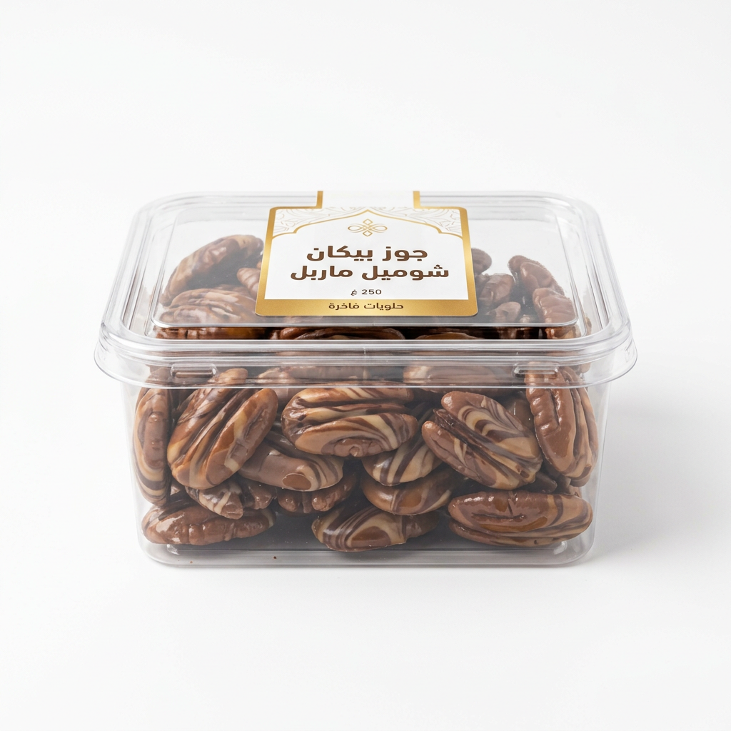 جوز بيكان شوكولا كراميل ماربل