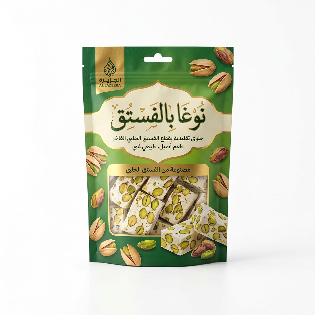 نوغا بالفستق