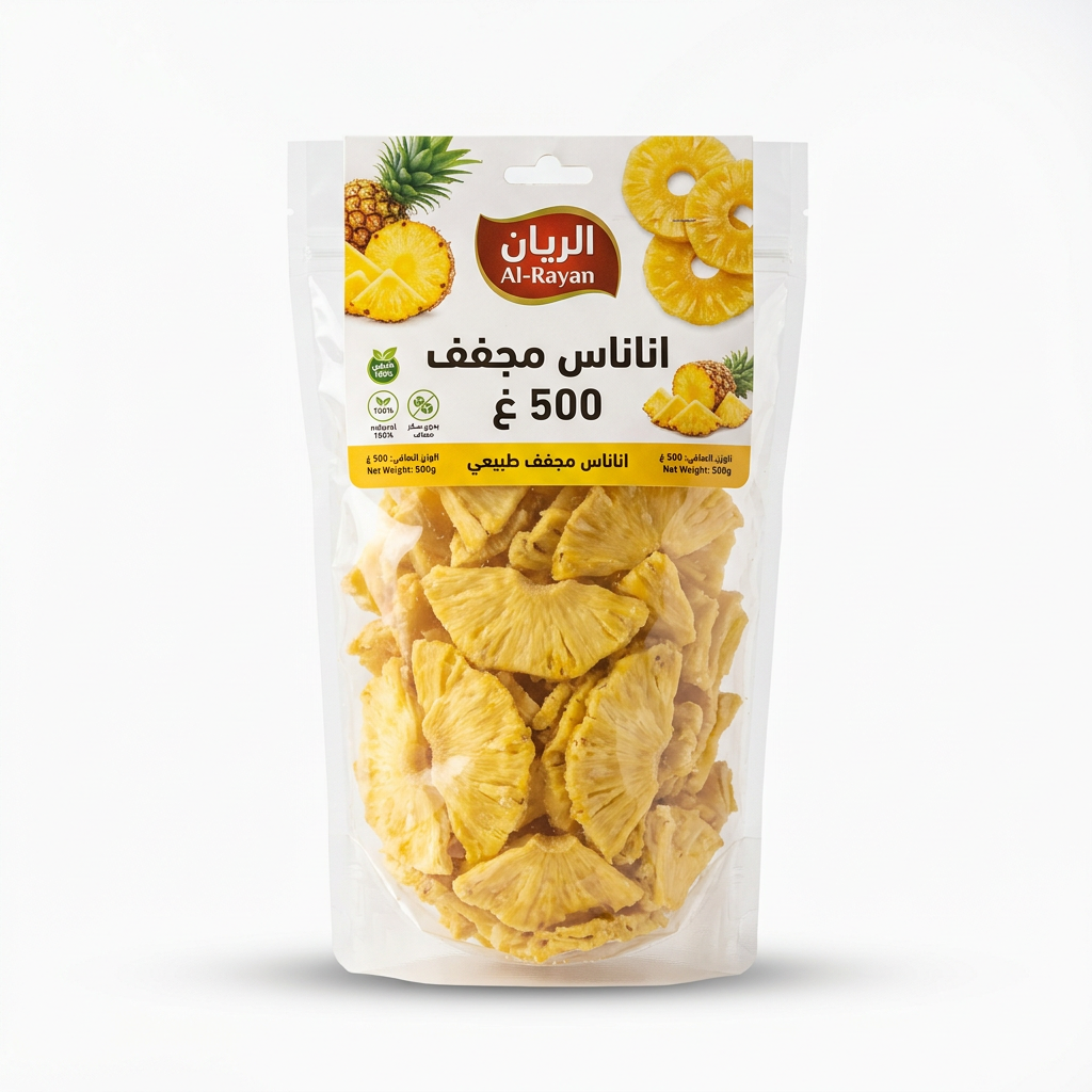 اناناس مجفف 500 غ