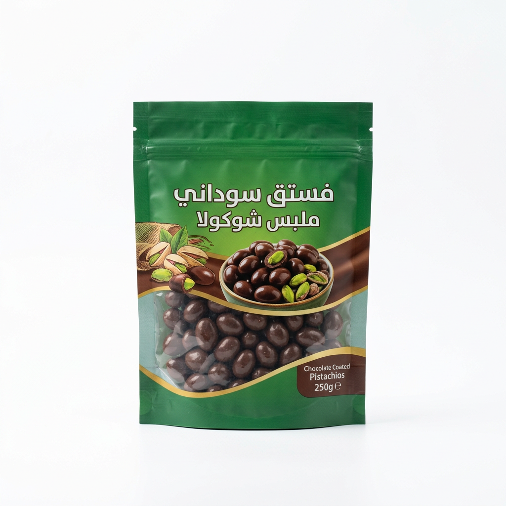 فستق سوداني ملبس شوكولا