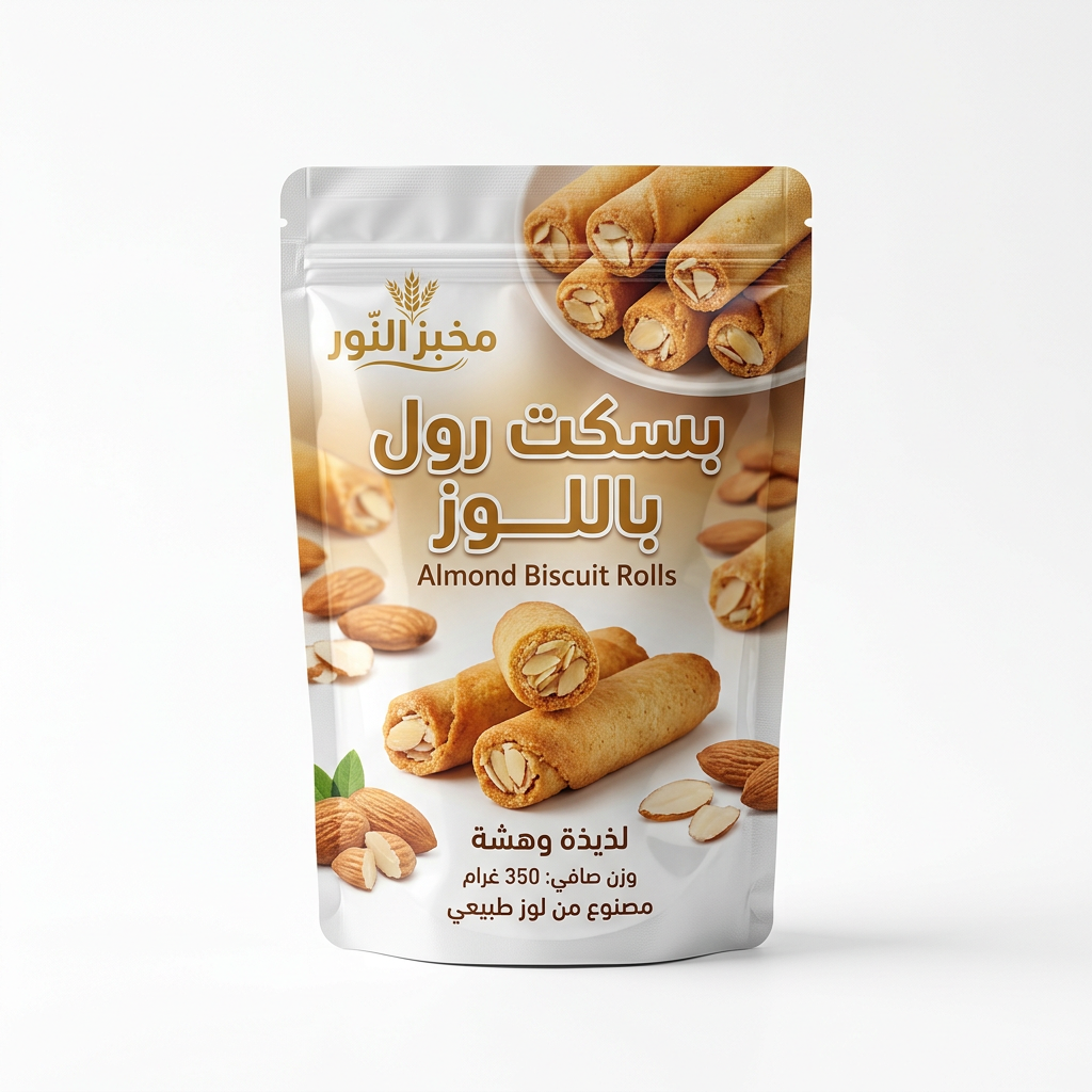 بسكت رول باللوز