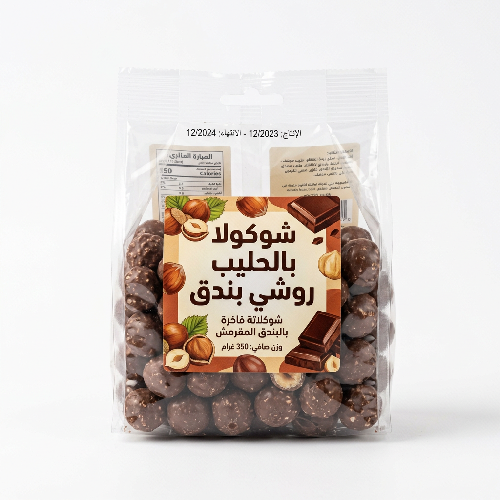 شوكولا بالحليب روشي بندق