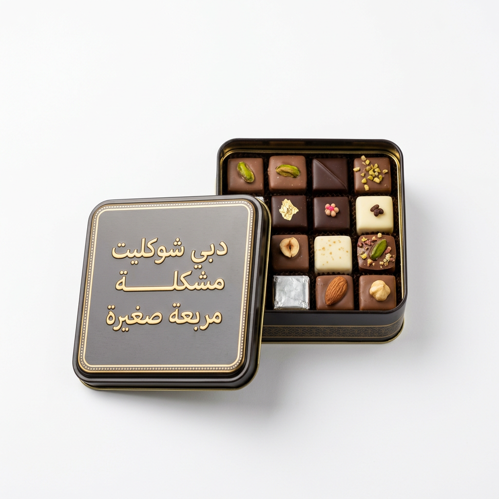 دبي شوكليت مشكلة مربعة صغيرة