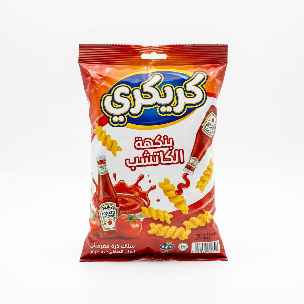 كريكري بنكهة الكاتشب