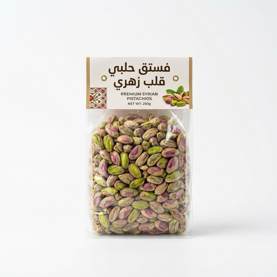 فستق حلبي قلب زهري