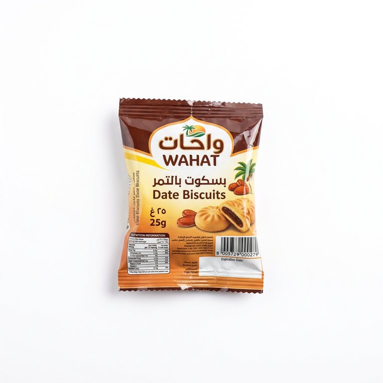 بسكوت بالتمر واحات 25 غ