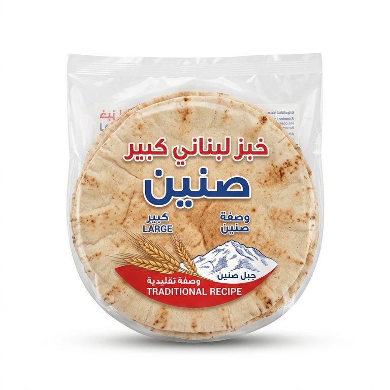 خبز لبناني كبير صنين