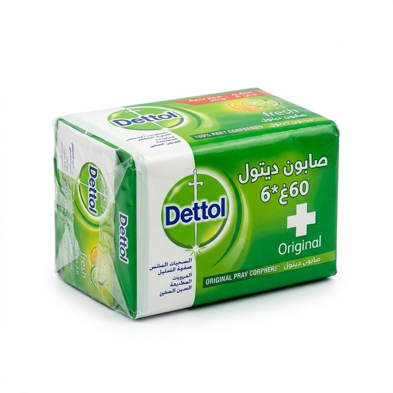 صابون ديتول 60غ*6