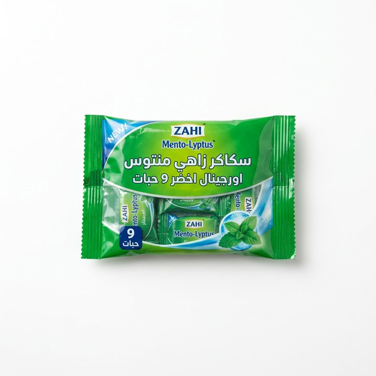 سكاكر زاهي منتو ليبتوس اورجينال اخضر 9 حبات