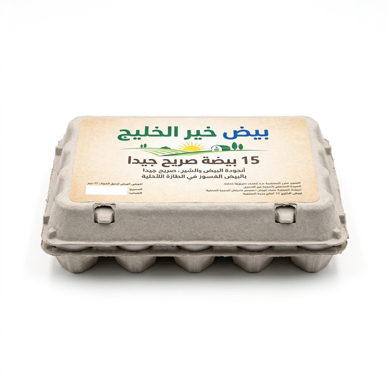 بيض خير الخليج 15 بيضة صريح جيدا