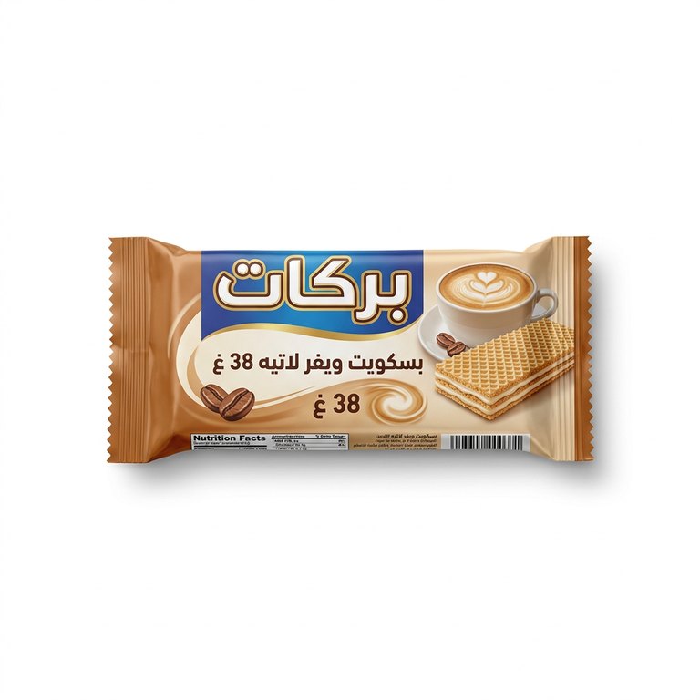 بسكويت بركات ويفر لاتيه 38 غ