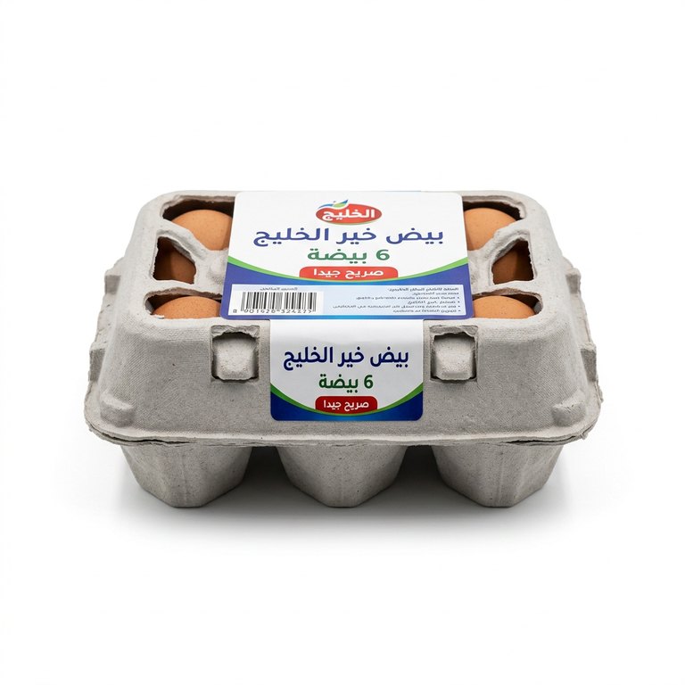 بيض خير الخليج 6 بيضة صريح جيدا