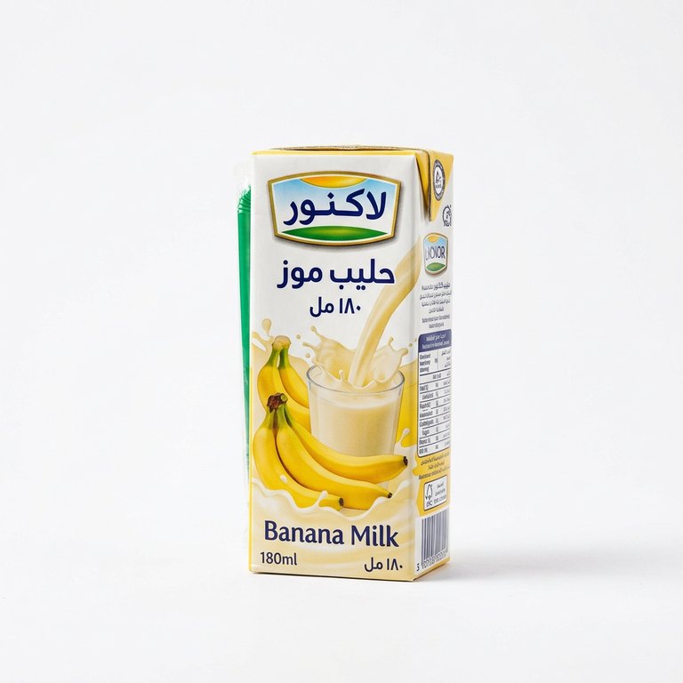 حليب لاكنور موز 180 مل