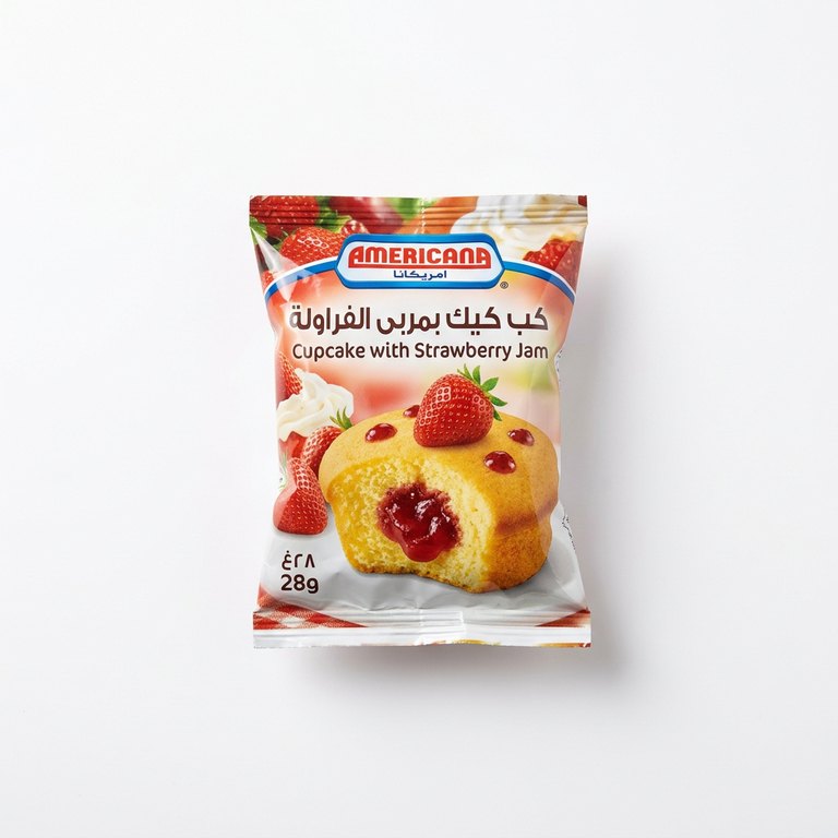 امريكانا كب كيك بمربى الفراولة 28غ