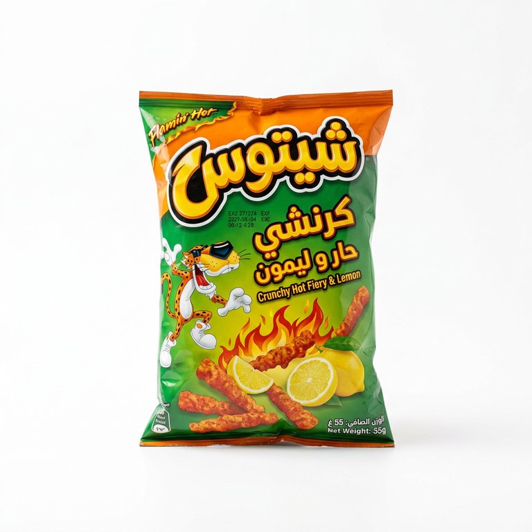 شيتوس كرنشي حار نار و ليمون 50/55غ