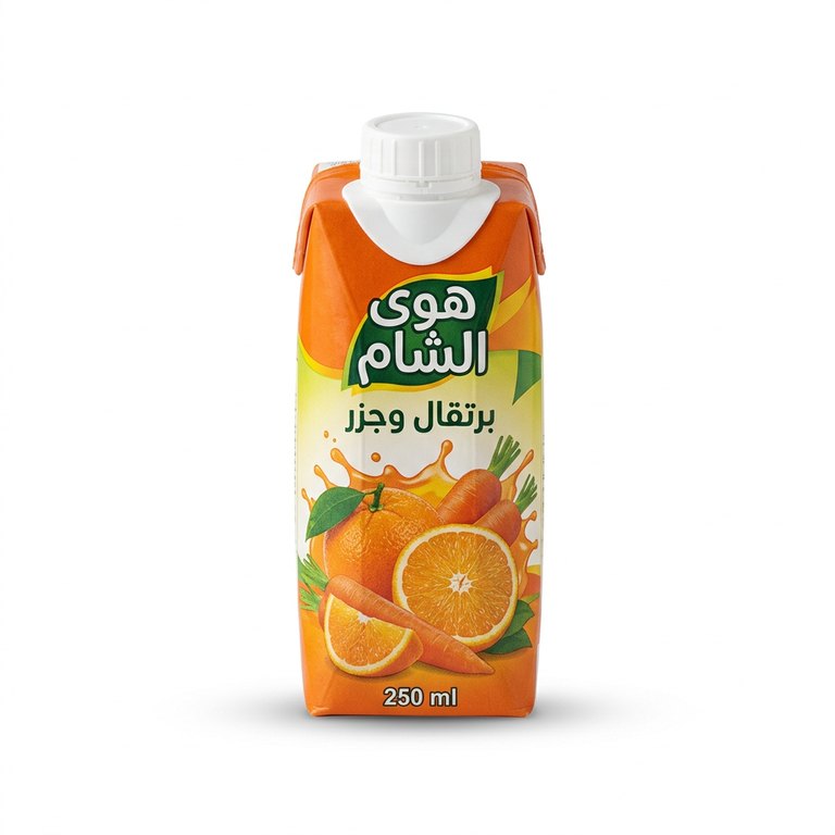هوى الشام برتقال وجزر 250 مل