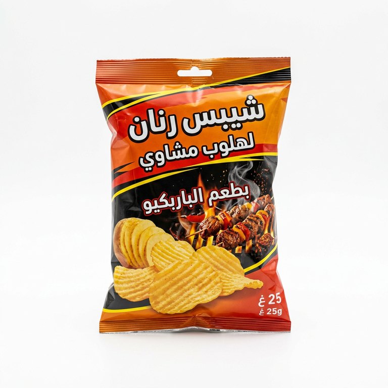 شيبس رنان لهلوب مشاوي بطعم الباربكيو 25 غ