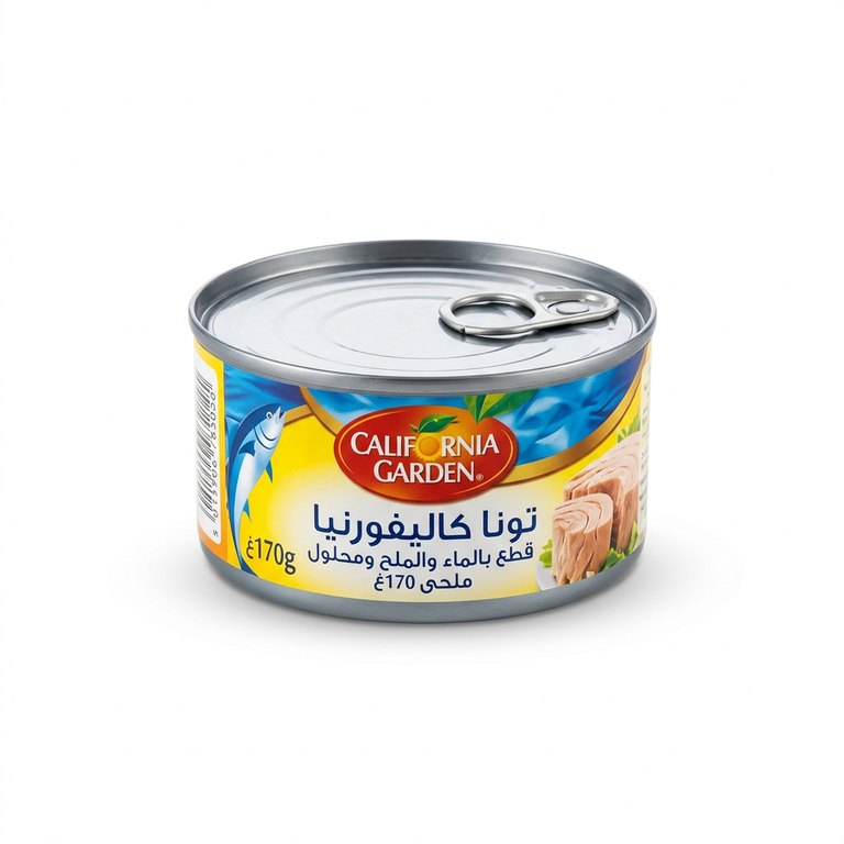 تونا كاليفورنيا قطع بالماء والملح ومحلول ملحى 170غ